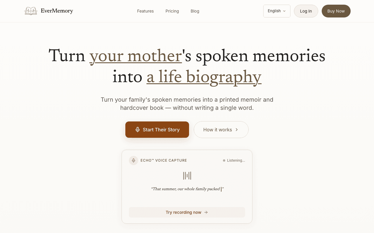 Скриншот EverMemory